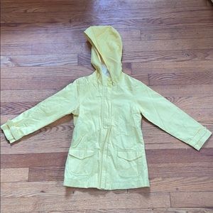 Yellow Rain Jacket .